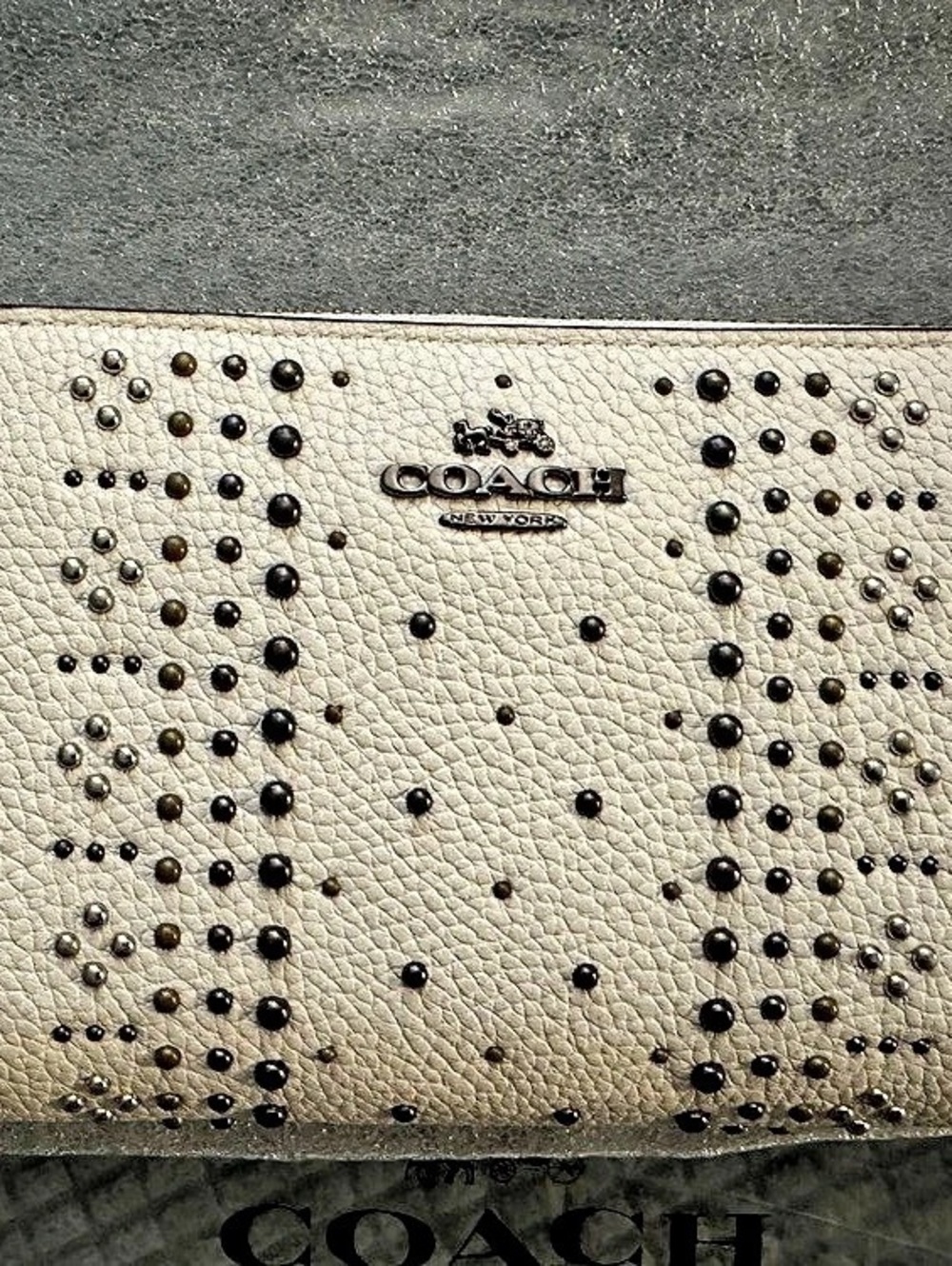 COACH Essential Accordion Zip Wallet with Bandana Rivets